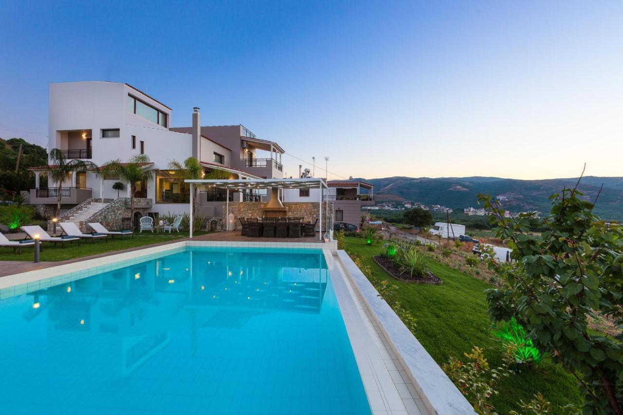Villa Anemeli - Luxury Pool Villa With Gorgeous Seaview Kíssamos Exterior foto