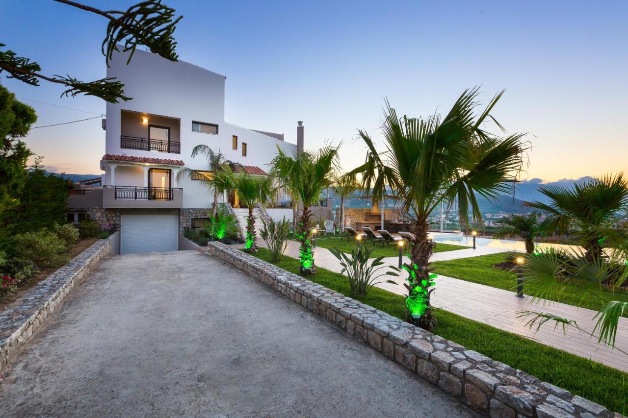 Villa Anemeli - Luxury Pool Villa With Gorgeous Seaview Kíssamos Exterior foto