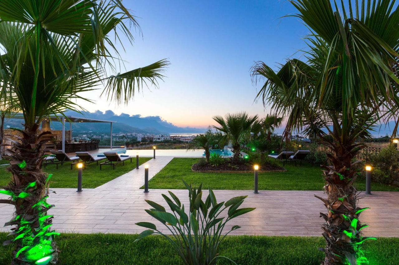 Villa Anemeli - Luxury Pool Villa With Gorgeous Seaview Kíssamos Exterior foto